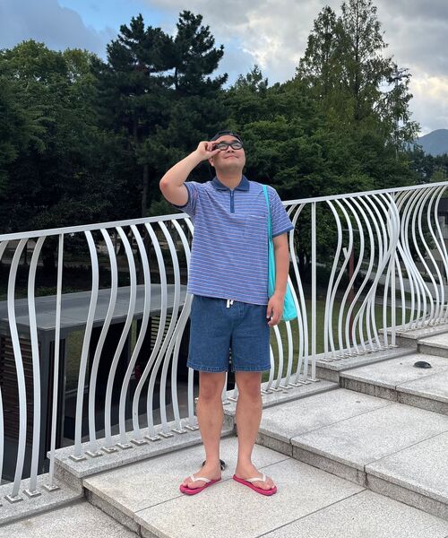 POKER FACE（ポーカーフェイス）の「ZIPPER POLO T-SHIRTS BLUE（ポロシャツ・メンズ・その他・1/2/4/3）」の5枚目の写真