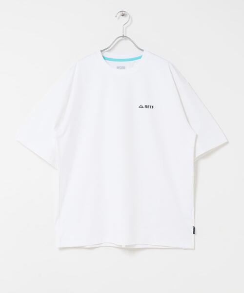 REEF(リーフ)の「REEF 1POINT LOGO RASH SHORT-SLEEVE T-SHIRTS(Tシャツ/カットソー・メンズ・ブラック/ホワイト・LARGE/MEDIUM)」の3枚目の写真