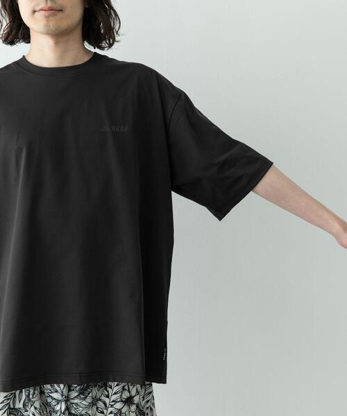 REEF(リーフ)の「REEF 1POINT LOGO RASH SHORT-SLEEVE T-SHIRTS(Tシャツ/カットソー・メンズ・ブラック/ホワイト・LARGE/MEDIUM)」の8枚目の写真