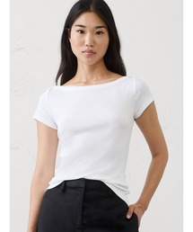 BANANA REPUBLIC FACTORY STORE リブボートネックトップス