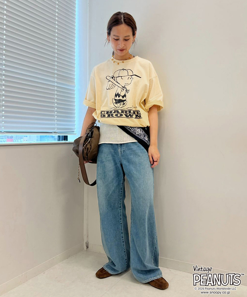 FRAMeWORK（フレームワーク）の「JOHNBULL/ジョンブル PEANUTS CHARLIE BROWN TEE（Tシャツ/カットソー・レディース・イエロー・FREE）」の22枚目の写真
