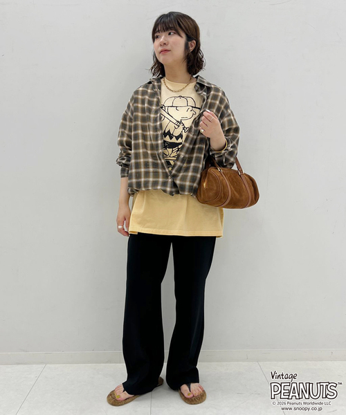 FRAMeWORK（フレームワーク）の「JOHNBULL/ジョンブル PEANUTS CHARLIE BROWN TEE（Tシャツ/カットソー・レディース・イエロー・FREE）」の16枚目の写真