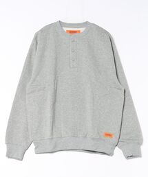 【UNIVERSAL OVERALL】別注 T/C SWEAT HENRY NECK / スウェットヘンリーネック