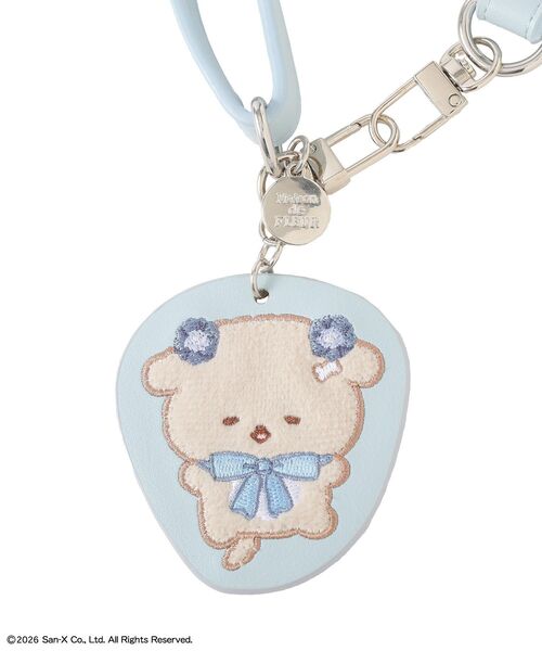 Maison de FLEUR(メゾンドフルール)の「いしよわちゃん ショルダー刺繍チャーム(スマホグッズ・レディース・ブルー・FREE)」の7枚目の写真