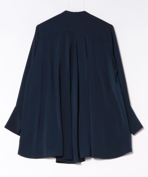Marilyn Moon(マリリンムーン)の「crystal pleats satin shirt(シャツ/ブラウス・レディース・ネイビー/アイボリー/ベージュ系その他/オリーブ・FREE)」の22枚目の写真