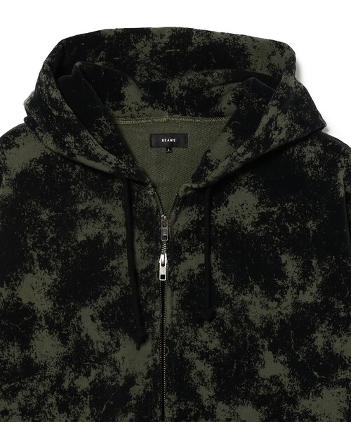 BEAMS（ビームス）の「フロッキー フルジップ フーディ―（スウェット・メンズ・ネイビー/オリーブ・S/XL/L/M）」の4枚目の写真