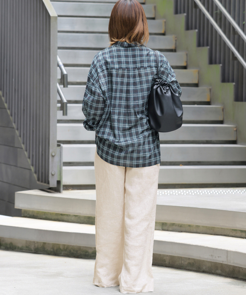 JOURNAL STANDARD relume(ジャーナルスタンダード レリューム)の「《追加8》麻スリットイージーパンツ(その他パンツ・レディース・ピンク系その他/ベージュ/ブラック・38/36/40)」の15枚目の写真