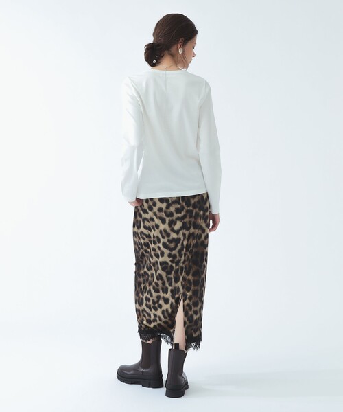 Ray BEAMS(レイビームス)の「天竺 クルーネック Tシャツ(Tシャツ/カットソー・レディース・ホワイト/ブラック/グレー・ONE SIZE)」の11枚目の写真
