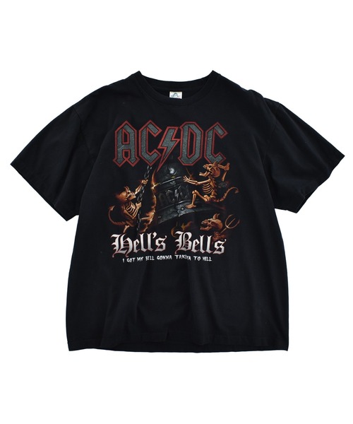 LABORATORY R(ラボラトリーアール)の「【USED】Y2K ALSTYLE “AC/DC /Hell's Bells” バンド Tシャツ(Tシャツ/カットソー・メンズ・ブラック・X-LARGE)」の1枚目の写真