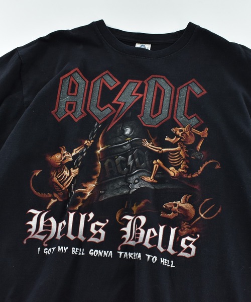 LABORATORY R(ラボラトリーアール)の「【USED】Y2K ALSTYLE “AC/DC /Hell's Bells” バンド Tシャツ(Tシャツ/カットソー・メンズ・ブラック・X-LARGE)」の2枚目の写真