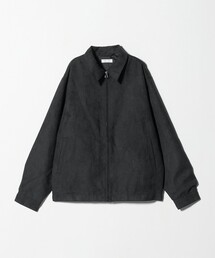 【WEB限定 WARDROBE SMART】スエードライク ジップ ブルゾン
