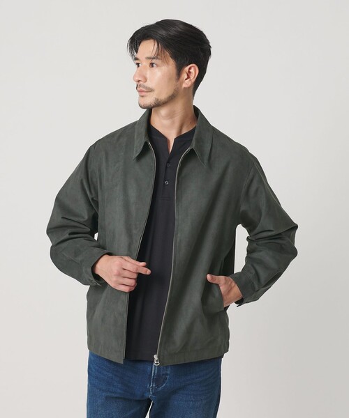 BEAUTY&YOUTH UNITED ARROWS(ビューティーアンドユースユナイテッドアローズ)の「【WEB限定 WARDROBE SMART】スエードライク ジップ ブルゾン(ブルゾン・メンズ・ダークグレー/ブラック・M/XL/S/L)」の22枚目の写真