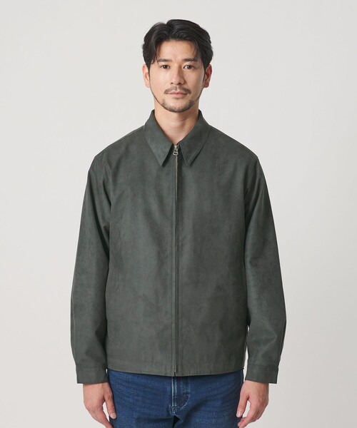 BEAUTY&YOUTH UNITED ARROWS(ビューティーアンドユースユナイテッドアローズ)の「【WEB限定 WARDROBE SMART】スエードライク ジップ ブルゾン(ブルゾン・メンズ・ダークグレー/ブラック・M/XL/S/L)」の8枚目の写真