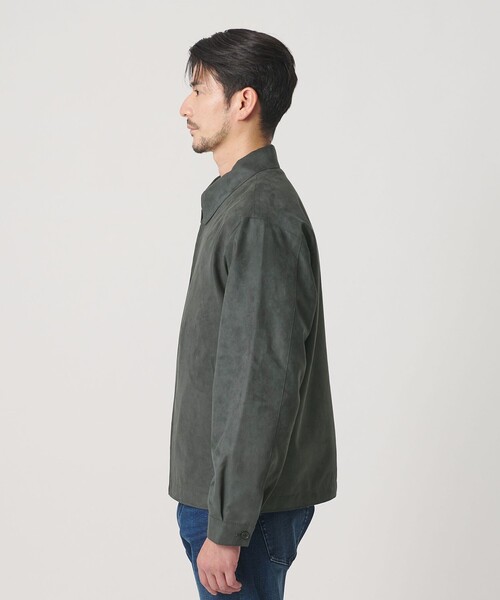 BEAUTY&YOUTH UNITED ARROWS(ビューティーアンドユースユナイテッドアローズ)の「【WEB限定 WARDROBE SMART】スエードライク ジップ ブルゾン(ブルゾン・メンズ・ダークグレー/ブラック・M/XL/S/L)」の10枚目の写真