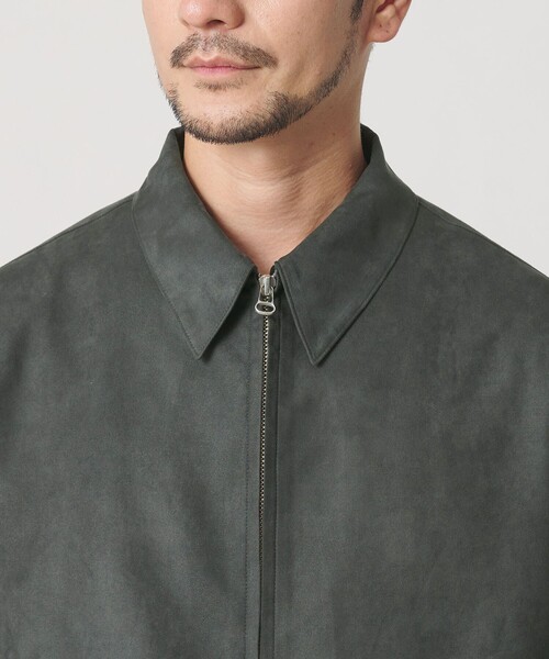 BEAUTY&YOUTH UNITED ARROWS(ビューティーアンドユースユナイテッドアローズ)の「【WEB限定 WARDROBE SMART】スエードライク ジップ ブルゾン(ブルゾン・メンズ・ダークグレー/ブラック・M/XL/S/L)」の11枚目の写真