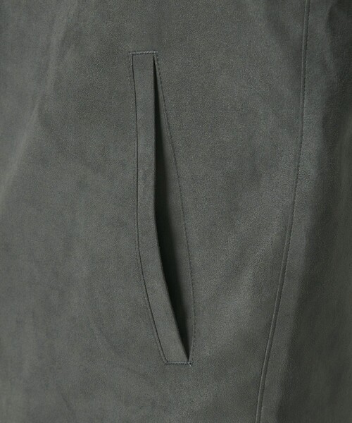 BEAUTY&YOUTH UNITED ARROWS(ビューティーアンドユースユナイテッドアローズ)の「【WEB限定 WARDROBE SMART】スエードライク ジップ ブルゾン(ブルゾン・メンズ・ダークグレー/ブラック・M/XL/S/L)」の15枚目の写真