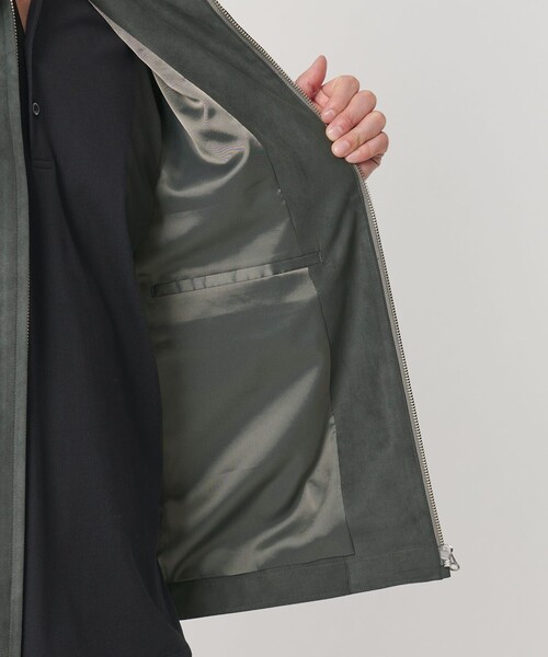 BEAUTY&YOUTH UNITED ARROWS(ビューティーアンドユースユナイテッドアローズ)の「【WEB限定 WARDROBE SMART】スエードライク ジップ ブルゾン(ブルゾン・メンズ・ダークグレー/ブラック・M/XL/S/L)」の16枚目の写真