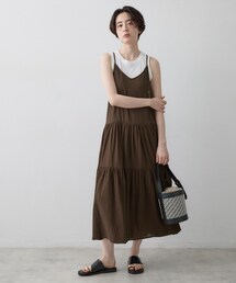 コットンボイル フレアワンピース