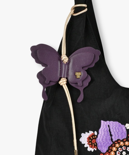 ANNA SUI(アナスイ)の「フラワーマーケット ハンドバッグ(ハンドバッグ・レディース・ブラック×パープル/キャメル/カーキ/ブラック×レッド・FREE)」の9枚目の写真