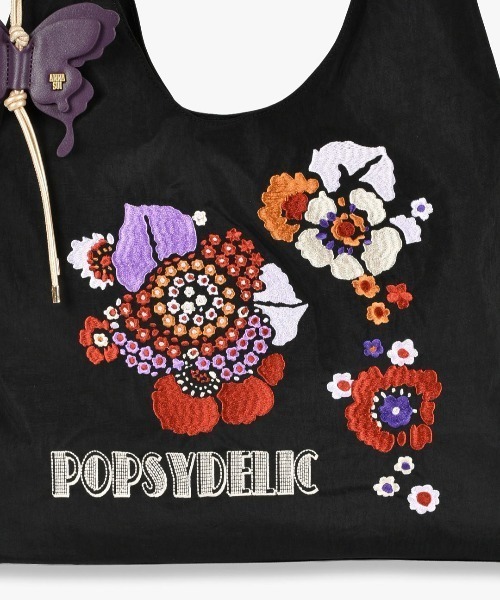 ANNA SUI(アナスイ)の「フラワーマーケット ハンドバッグ(ハンドバッグ・レディース・ブラック×パープル/キャメル/カーキ/ブラック×レッド・FREE)」の8枚目の写真