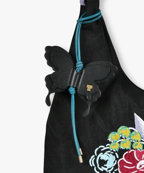 ANNA SUI(アナスイ)の「フラワーマーケット ハンドバッグ(ハンドバッグ・レディース・ブラック×パープル/キャメル/カーキ/ブラック×レッド・FREE)」の13枚目の写真