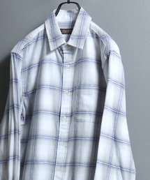 Organic Cotton Flannel Shirt (Solid / Stripe / Check) / オーガニックコットン ネルシャツ 無地/ストライプ/チェック柄 メンズ レギュラーカラーシャツ 長袖 秋冬 トップス