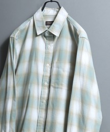 Organic Cotton Flannel Shirt (Solid / Stripe / Check) / オーガニックコットン ネルシャツ 無地/ストライプ/チェック柄 メンズ レギュラーカラーシャツ 長袖 秋冬 トップス