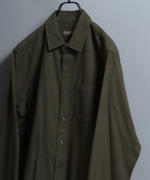 ANPAS（アンパス）の「Organic Cotton Flannel Shirt (Solid / Stripe / Check)  / オーガニックコットン ネルシャツ 無地/ストライプ/チェック柄 メンズ レギュラーカラーシャツ 長袖 秋冬 トップス（シャツ/ブラウス）」