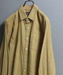 ANPAS（アンパス）の「Organic Cotton Flannel Shirt (Solid / Stripe / Check)  / オーガニックコットン ネルシャツ 無地/ストライプ/チェック柄 メンズ レギュラーカラーシャツ 長袖 秋冬 トップス（シャツ/ブラウス）」