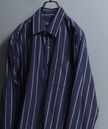 ANPAS（アンパス）の「Organic Cotton Flannel Shirt (Solid / Stripe / Check)  / オーガニックコットン ネルシャツ 無地/ストライプ/チェック柄 メンズ レギュラーカラーシャツ 長袖 秋冬 トップス（シャツ/ブラウス）」