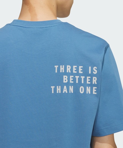 adidas(アディダス)の「ブランドラブ ルーズフィット ヘビー シングルジャージー半袖Tシャツ / アディダス adidas(Tシャツ/カットソー・メンズ・ブルー・XX-LARGE/3XL/LARGE/MEDIUM/X-SMALL/X-LARGE/SMALL)」の5枚目の写真
