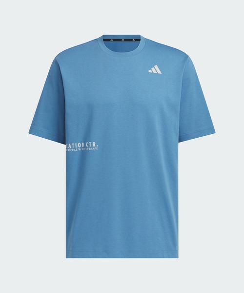 adidas(アディダス)の「ブランドラブ ルーズフィット ヘビー シングルジャージー半袖Tシャツ / アディダス adidas(Tシャツ/カットソー・メンズ・ブルー・XX-LARGE/3XL/LARGE/MEDIUM/X-SMALL/X-LARGE/SMALL)」の6枚目の写真