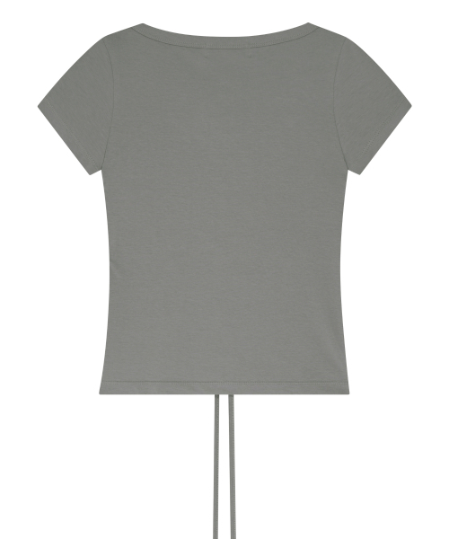FOR THE WEATHER（フォーザウェザー）の「アイレットエンジェルブレードTシャツ (グレー)（Tシャツ/カットソー・レディース・その他・ONE SIZE）」の3枚目の写真