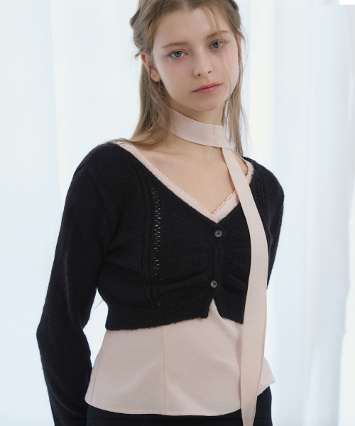 REISE MIYA（レイズミヤ）の「コヨモヘアクロップカーディガン[ブラック]（カーディガン/ボレロ・レディース・その他・SMALL/MEDIUM）」の3枚目の写真