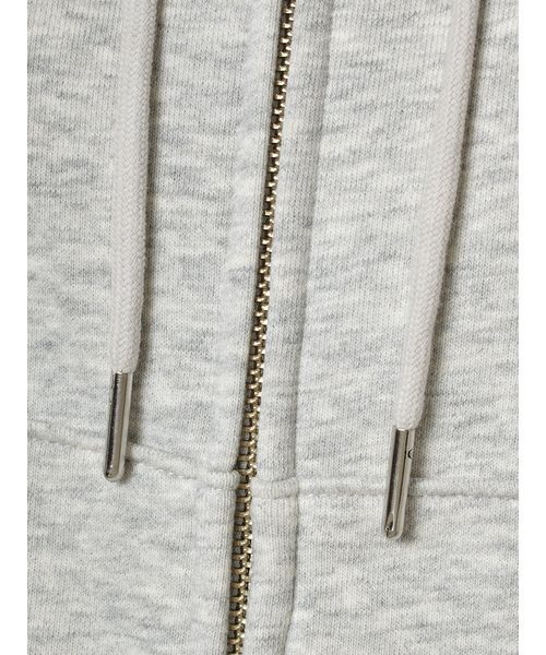 emmi(エミ)の「【W&T】ジップアップフーディー/コンパクトサイズ【セットアップ対応】(パーカー・レディース・グレー/ブラウン/イエロー・F)」の12枚目の写真