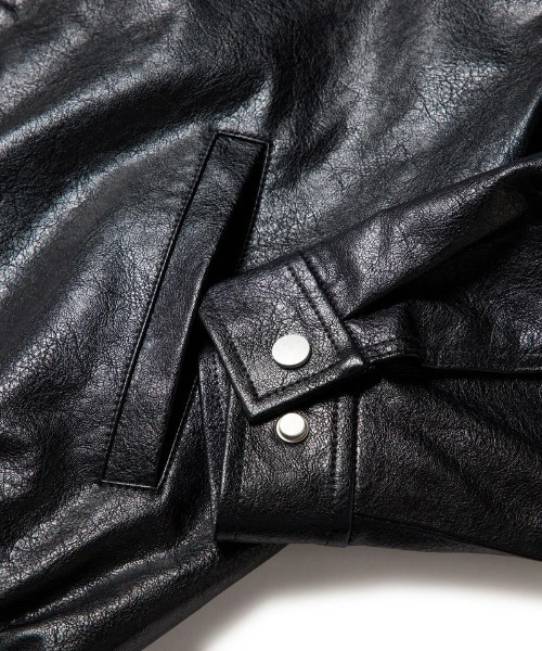 NEW ERA(ニューエラ)の「【NEW ERA】SYNTHETIC LEATHER JK NEYYAN BLK(その他アウター・メンズ・ブラック・X-LARGE/LARGE/MEDIUM)」の10枚目の写真