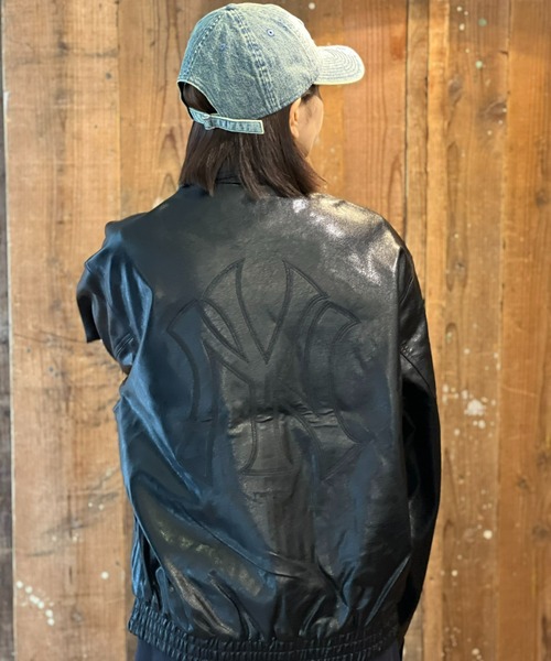 NEW ERA(ニューエラ)の「【NEW ERA】SYNTHETIC LEATHER JK NEYYAN BLK(その他アウター・メンズ・ブラック・X-LARGE/LARGE/MEDIUM)」の3枚目の写真