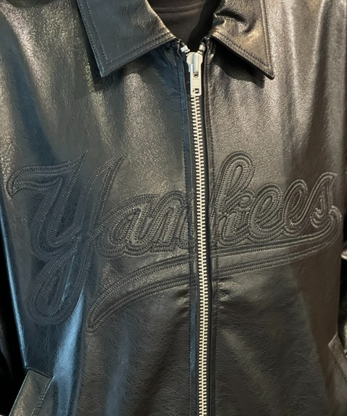 NEW ERA(ニューエラ)の「【NEW ERA】SYNTHETIC LEATHER JK NEYYAN BLK(その他アウター・メンズ・ブラック・X-LARGE/LARGE/MEDIUM)」の4枚目の写真