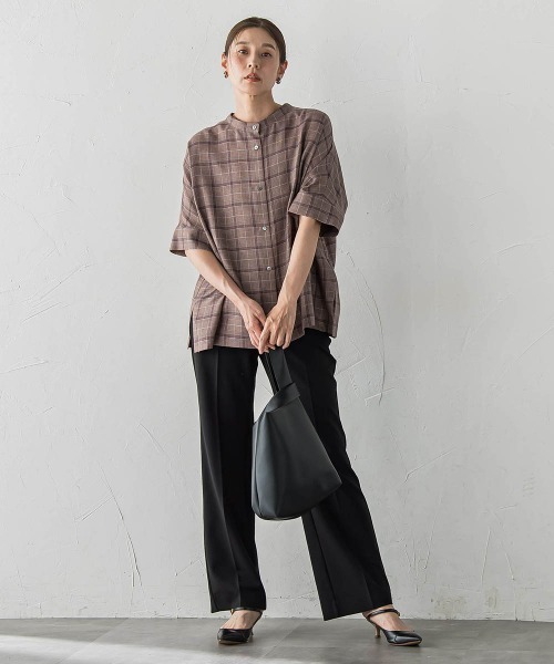 la.f…(ラエフ)の「前後2WAYチェックブラウス(シャツ/ブラウス・レディース・ブラック系その他/ブラウン系その他・9号)」の20枚目の写真