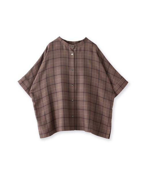 la.f…(ラエフ)の「前後2WAYチェックブラウス(シャツ/ブラウス・レディース・ブラック系その他/ブラウン系その他・9号)」の11枚目の写真