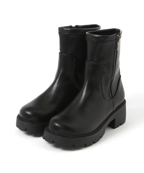 LAKOLE(ラコレ)の「タンクソールストレッチブーツ / 1043921(ブーツ・レディース・ブラウン/ブラック・LARGE/MEDIUM)」の2枚目の写真