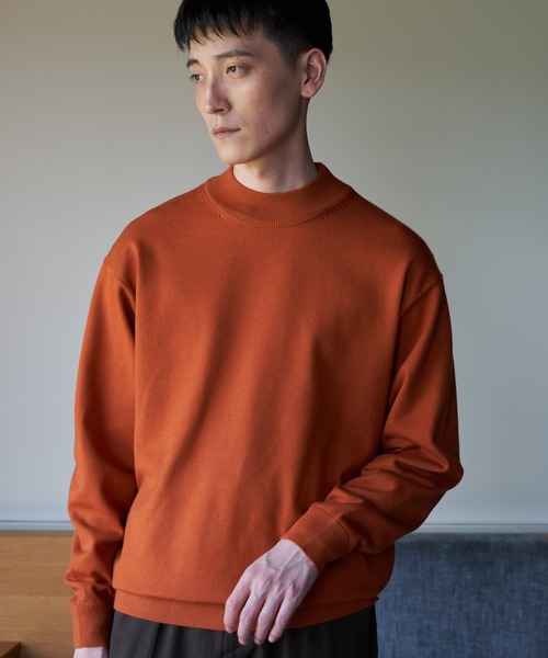 URBAN RESEARCH DOORS(アーバンリサーチドアーズ)の「『UR TECH』200日ニット モックネック(ニット/セーター・メンズ・ブラック/ベージュ/オレンジ・LARGE/X-LARGE/MEDIUM)」の3枚目の写真