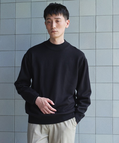 URBAN RESEARCH DOORS(アーバンリサーチドアーズ)の「『UR TECH』200日ニット モックネック(ニット/セーター・メンズ・ブラック/ベージュ/オレンジ・LARGE/X-LARGE/MEDIUM)」の7枚目の写真