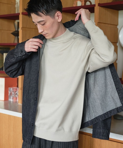URBAN RESEARCH DOORS(アーバンリサーチドアーズ)の「『UR TECH』200日ニット モックネック(ニット/セーター・メンズ・ブラック/ベージュ/オレンジ・LARGE/X-LARGE/MEDIUM)」の9枚目の写真