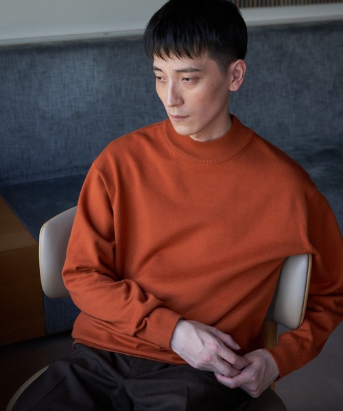 URBAN RESEARCH DOORS(アーバンリサーチドアーズ)の「『UR TECH』200日ニット モックネック(ニット/セーター・メンズ・ブラック/ベージュ/オレンジ・LARGE/X-LARGE/MEDIUM)」の20枚目の写真