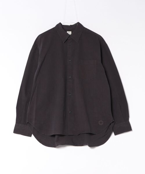 ORCIVAL（オーシバル）の「ORCIVAL | ツイル レギュラーカラーシャツ（シャツ/ブラウス・メンズ・ブラウン系その他/イエロー系その他/ブラック・5/4）」の2枚目の写真