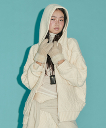 NORDIC BREEZE KNIT ZIP-UP, IVORY