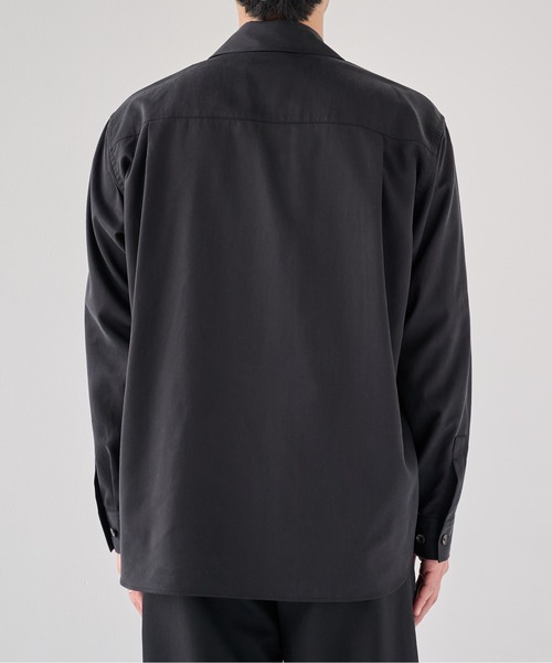 PUBLIC TOKYO(パブリックトウキョウ)の「【WEB限定26AW先行予約】ヴィンテージフィブリルシャツブルゾン(Tシャツ/カットソー・メンズ・ブラック/ブラウン・2/1)」の19枚目の写真