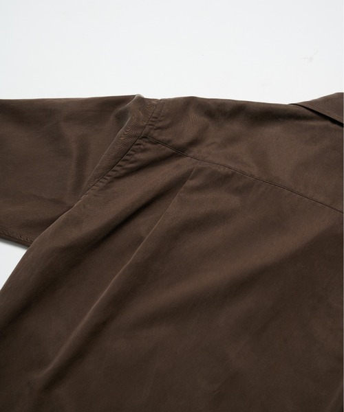 PUBLIC TOKYO(パブリックトウキョウ)の「【WEB限定26AW先行予約】ヴィンテージフィブリルシャツブルゾン(Tシャツ/カットソー・メンズ・ブラック/ブラウン・2/1)」の16枚目の写真
