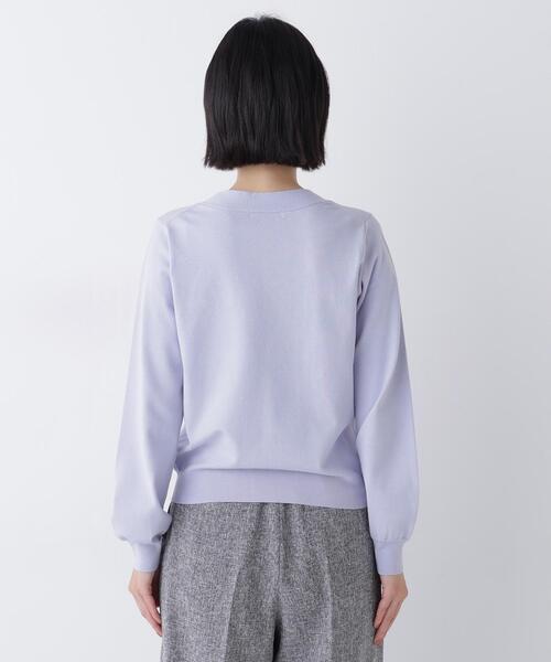 NATURAL BEAUTY BASIC(ナチュラルビューティーベーシック)の「天竺ボウタイニット(ニット/セーター・レディース・ブルー/ネイビー/オフホワイト・FREE)」の20枚目の写真